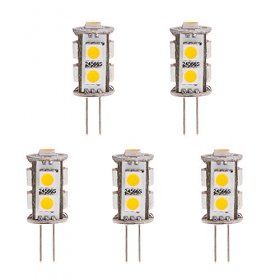 LED Lampje Back-Pin Tower G4 12V 9 LEDs 5050 SMD 360° = 20W